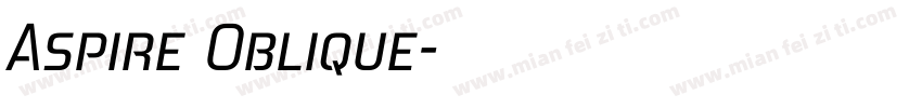 Aspire Oblique字体转换